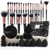 Makeup Brush Set Chic Fragrance Style Beauty Tools Kit Portable Travel Cosmetic Bag Puff Toiletry Makeup Accessories Set