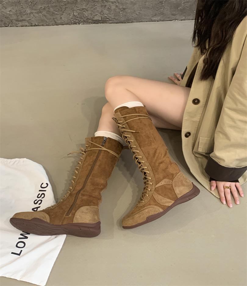 

2025 autumn new Korean version casual denim lace-up retro Martin boots locomotive boots short boots tooling boots 39 хакі