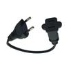 EU4.0mm To Nema 1-15R Conversion Cord, European Standard Male Plug To Female US Socket Connectors Power Extension Cable