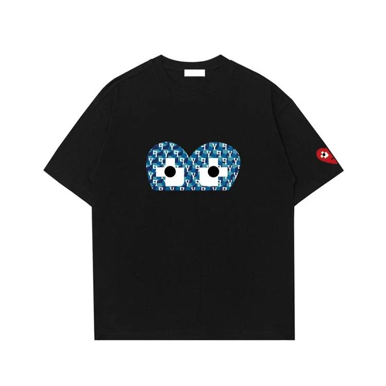 

Футболка с коротким рукавом Мужская и женская Летняя Парная С принтом Модная Повседневная Свободная Любовь Трендовый Повседневный Топ M