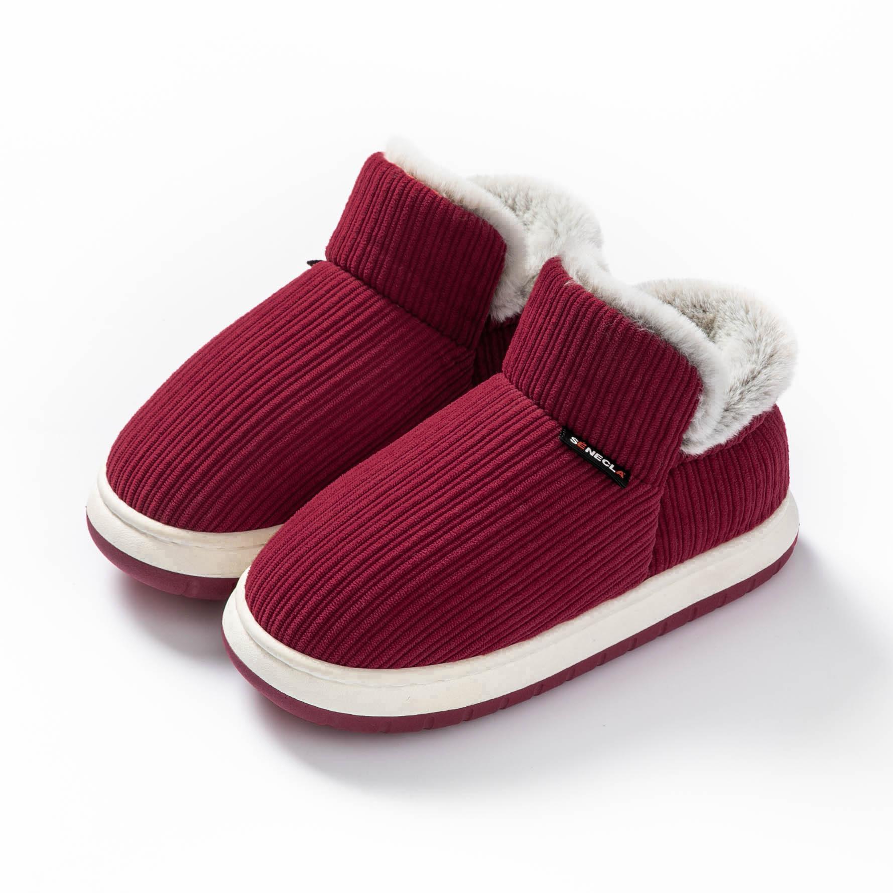 

Winter new elderly cotton shoes wear non-slip soft sole wear-resistant indoor warm super thick flannel cotton slippers 36-37 [Suitable for 35-36 feet] бордовий