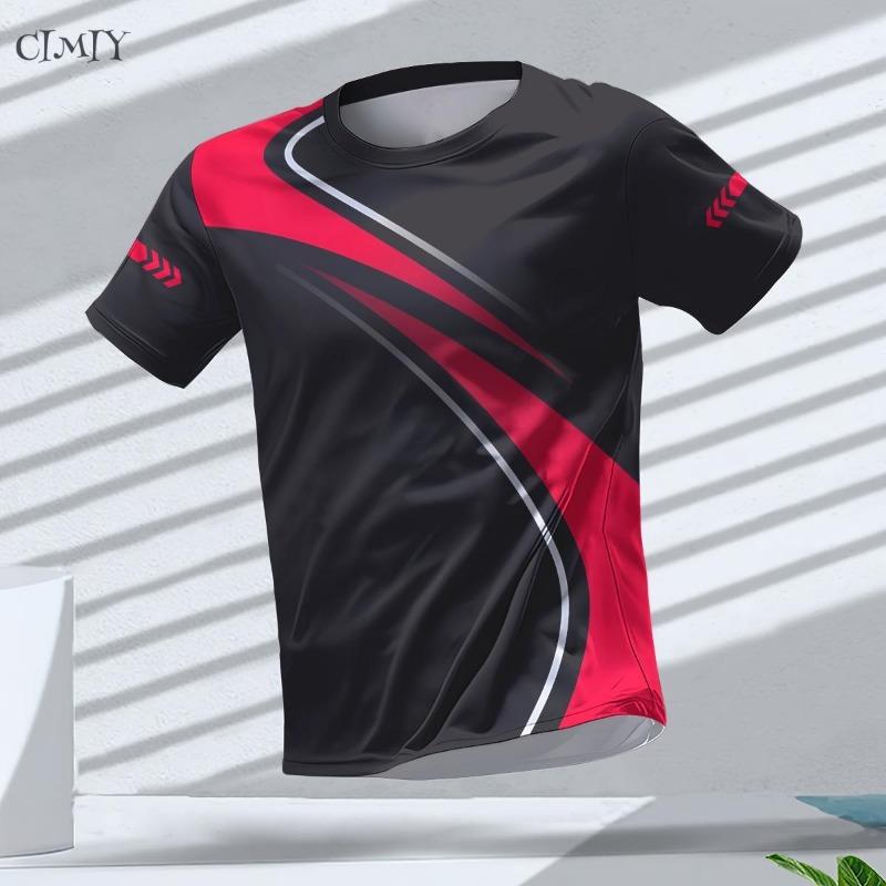 Men's Jersey Casual Fitness Men's Compression Shirt Outdoor Sports Shirt Dry Fit T-shirt Crew neck Breathable Short Sleeve