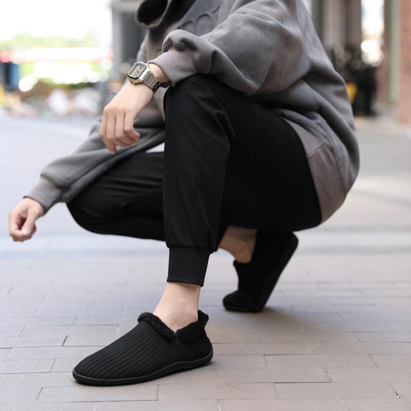 2024 new soft and skin-friendly girls keep warm and gather heat at home men's cotton shoes fashion fly-woven breathable cotton mop