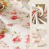 1Pc Nanyang Style Waterproof Polyester-cotton TV Cabinet Cover Tea Table French Style Floral Tablecloth Tassel Decoration