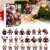 Christmas Advent Calendar 2024 Contains 24 Christmas Acrylic Decoration Arrival Calendar Christmas Countdown With Surprise Pedants