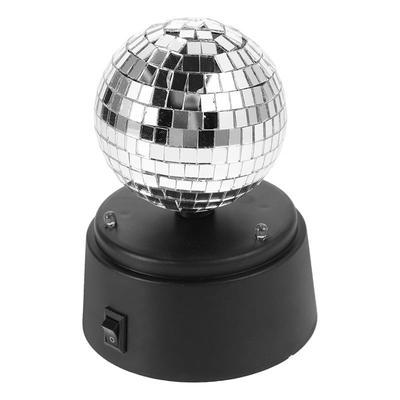 ABMH-For Restaurant For Outdoor Stage Led Table Lamp Battery-Powered Rotating Mirror Ball For Bar Use