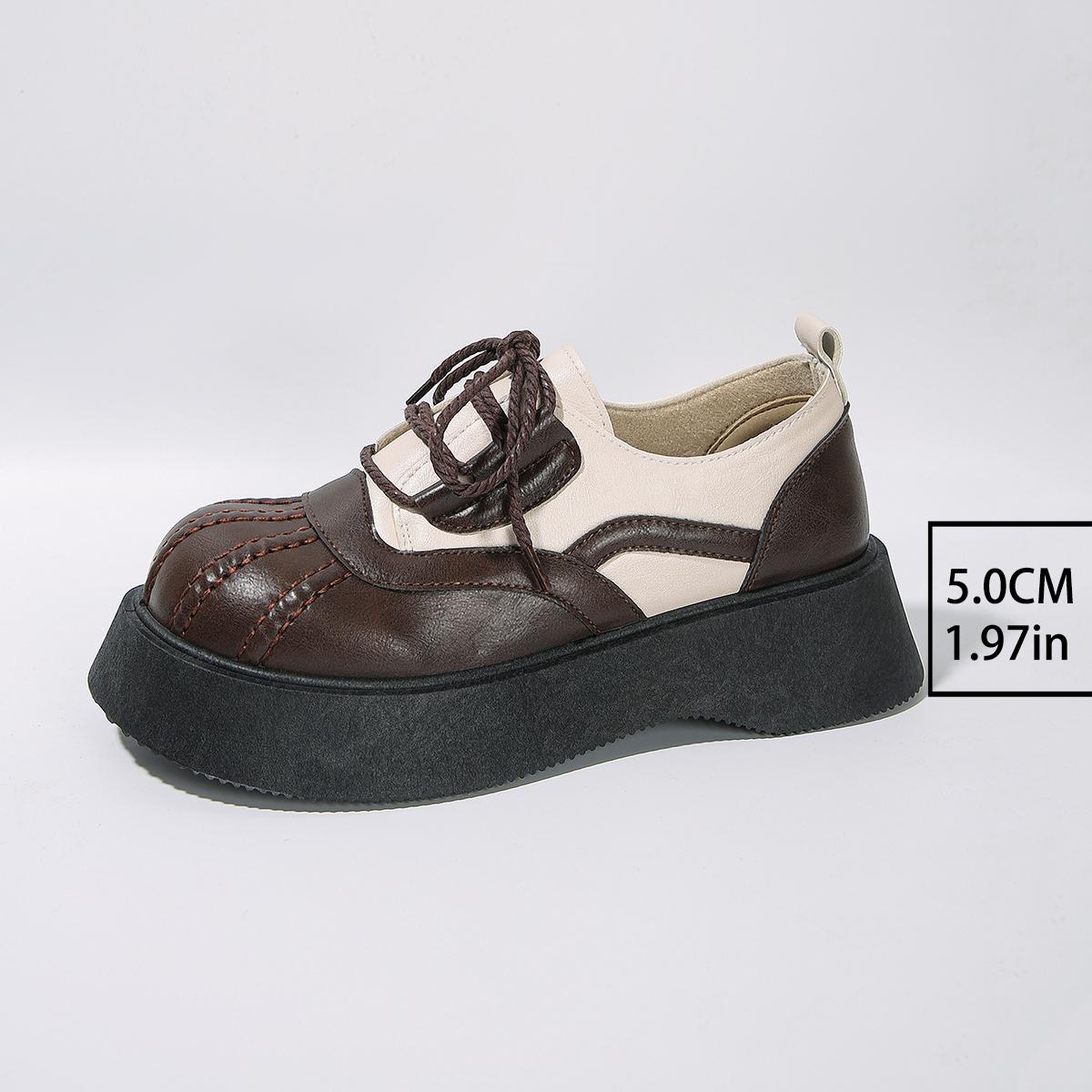 

Модные винтажные женские ботинки Shell Head Classice, осенне-зимние, элегантные, шикарные, кожаные ботинки для девочек, туфли Мэри Джейн, туфли-лоферы 41 шоколадный