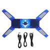Computer Cooling Pad Foldable USB Cooling Holder with Hub LED Low Noise Heat Dissipation Fan