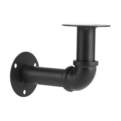 Suport Raft Țeavă Industrială Fier Negru DIY Decor Acasă Montat pe Perete #Detașabil