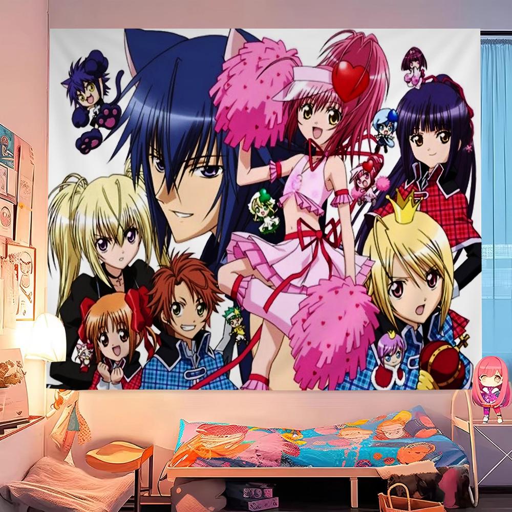 Classic Japanese Anime S-Shugo C-Chara Printed Large Wall Tapestry Hanging Tarot Hippie Wall Rugs Dorm Home Decor