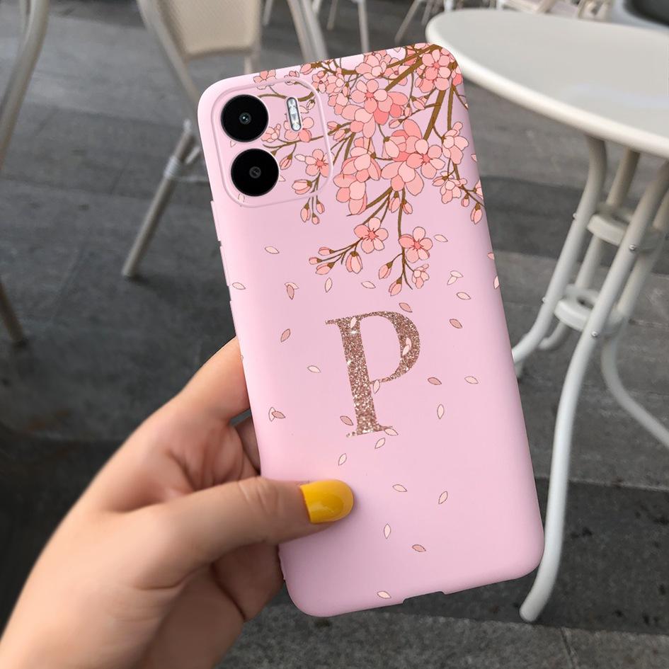 For Xiaomi Redmi A2 Plus 2023 Case Cute Letters Crown Painted Cover Soft TPU Funda For Redmi A2+ Xiomi Redmi A2 A2Plus 4G Cover