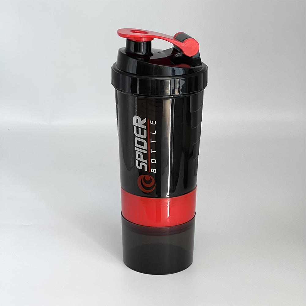 Protein Shaker Bottle Leak-Proof 3-Layer Twist off Sports Shaker Cup for Mixing Protein Powder - Portable Fitness Beverage