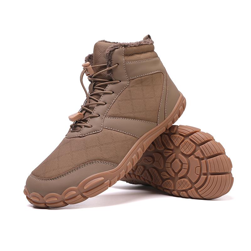 High-top Women's Hiking Shoes Plush Cotton Shoes Men's Winter Warm Snow Boots Trekking Camping Casual Shoes