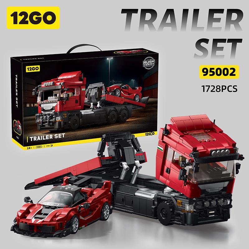 Scania Tractor Head Children's DIY Building Blocks Toy