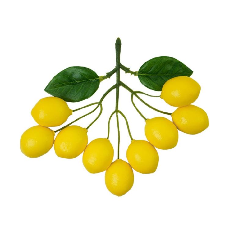 

Artificial Lemon String Vivid Faux Lemon Home Table Party Decor Photography Prop 1