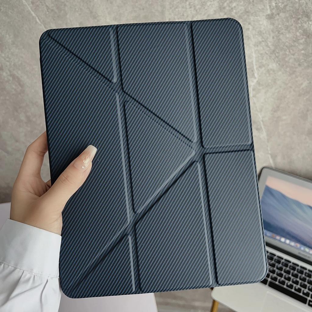 Y-fold Stand Case for IPad Air 3 4 5 Pro 6 7 8 9 10th 11th Generation Case 2025 MINI 10.9 11 Inch Pen Slot Leather Cover