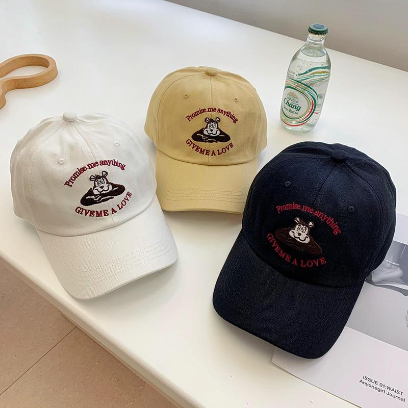 Peaked Cap Children's Embroidery Shows the Face Small Versatile Baseball Cap Men's Spring and Summer Casual Visor Tide