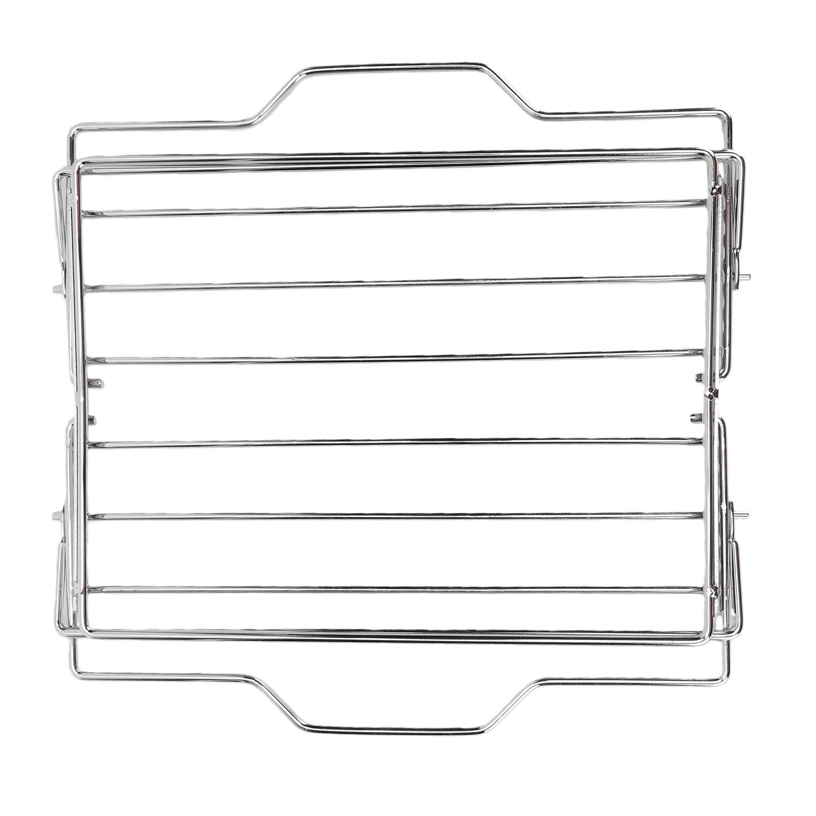 Adjustable Roasting Rack Thickened Non Stick Carbon Steel Turkey Rack for Kitchen Oven Grill Roasting Rack