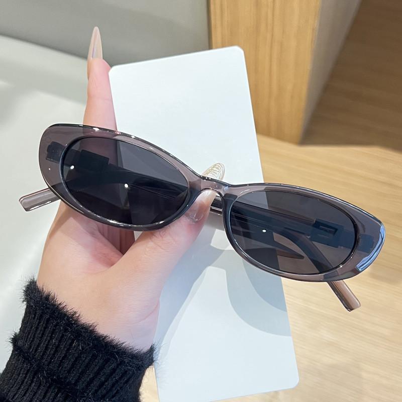 Vintage Chinese Style Oval Sunglasses With Uv390 Protection For Summer Travel And Fashion