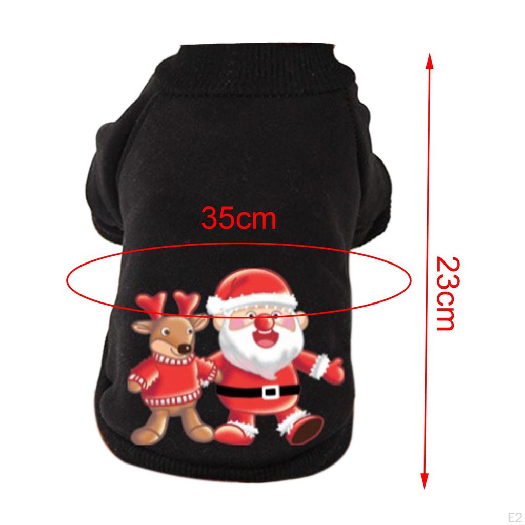 Bluza z kapturem dla psa na Boże Narodzenie Jesienne stroje dla szczeniaka Swetry dla zwierząt Wygodne ciepłe ubrania Mały płaszcz