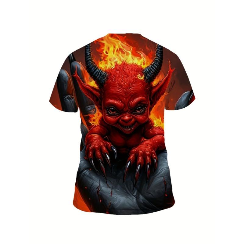 Men's 3D Printed T-shirts, Strong Men's Casual Crew Neck T-shirts, Men's Novelty Pajamas,