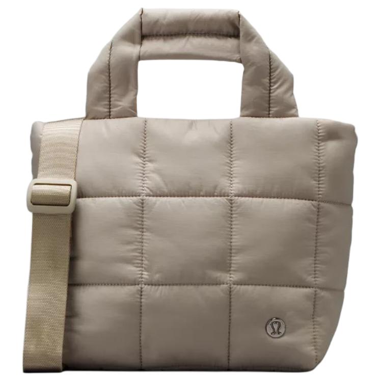 Lululemon Quilted Grid 5L Brand Logo Mesh Design Crossbody Tote Bag Women bags Light-Brown LW9EFAS-RWLI Light Coffee