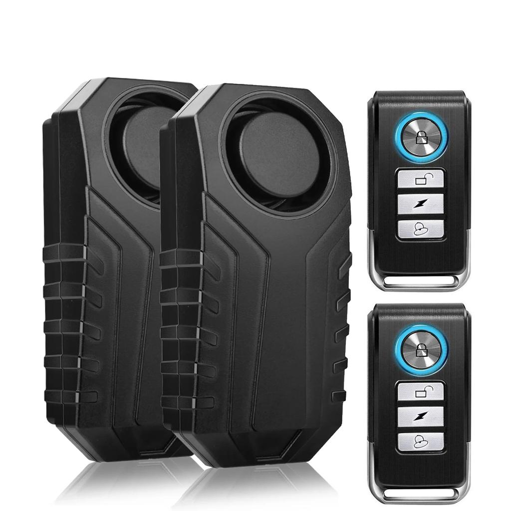 Fietsalarm 113dB Anti-diefstal Draadloze Vibratie Afstandsbediening Fiets Motorfiets Alarmen Huis Buiten Beveiligingsbescherming