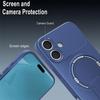 Coque de Protection - BOOLING - pour iPhone 17 - Silicone avec Cercle Magnétique Support Bleu - 2 Vitres
