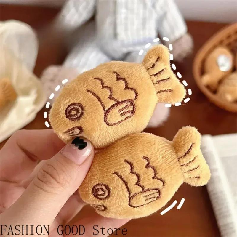 Cartoon Cute Snapper Burning Brooch Plush Fish Brooch Backpack Sweater Chest Flower Snapper Brooch Jewelry Jewelry Accessories