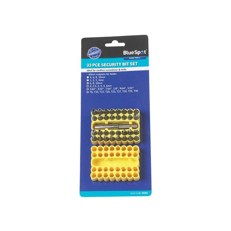 Bluespot Tools Sicherheitsbit-Set, 33-teilig