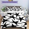 3pcs Starfish Pattern Bedding Set, Breathable and Soft, Suitable for All Seasons, Ideal for Home Use, Suitable for Bedroom Decor 21140