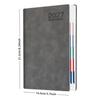 A5 2027 English Schedule Book: Elegant Daily Planner & Self-Discipline Notebook