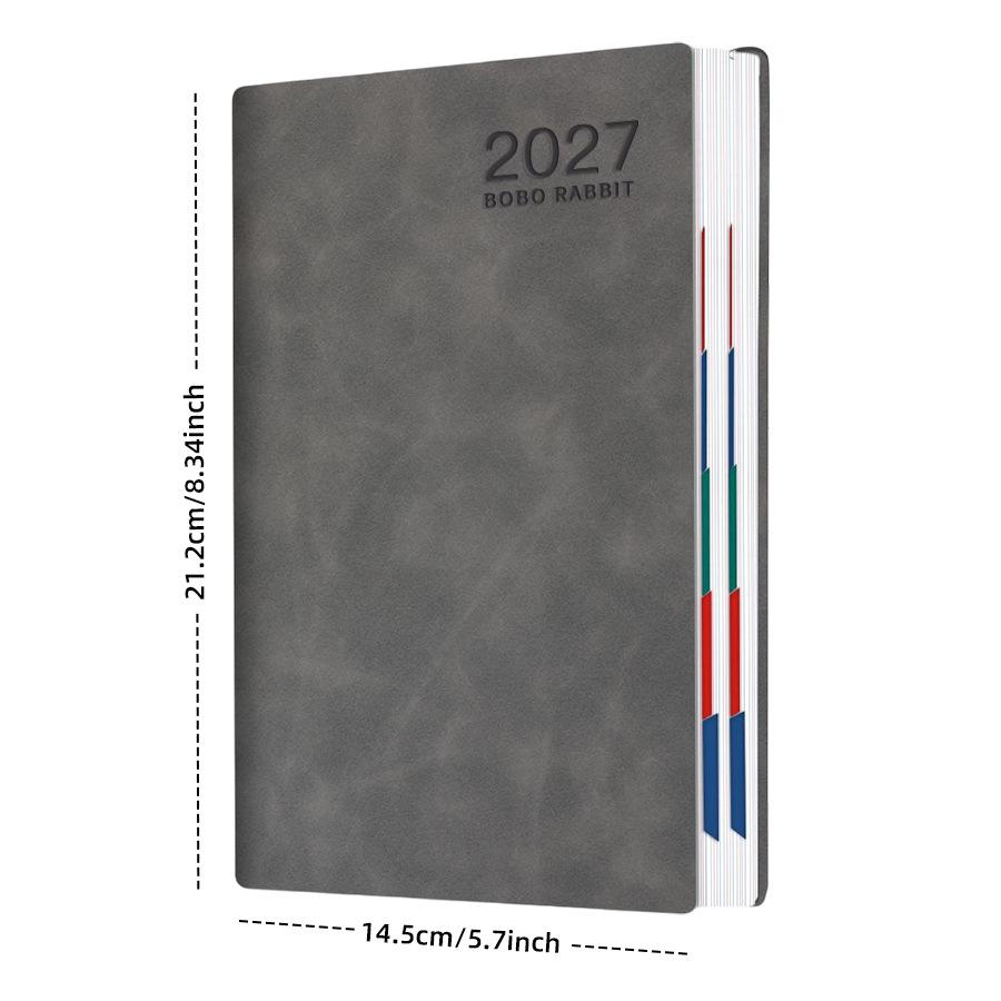 A5 2027 English Schedule Book: Elegant Daily Planner & Self-Discipline Notebook