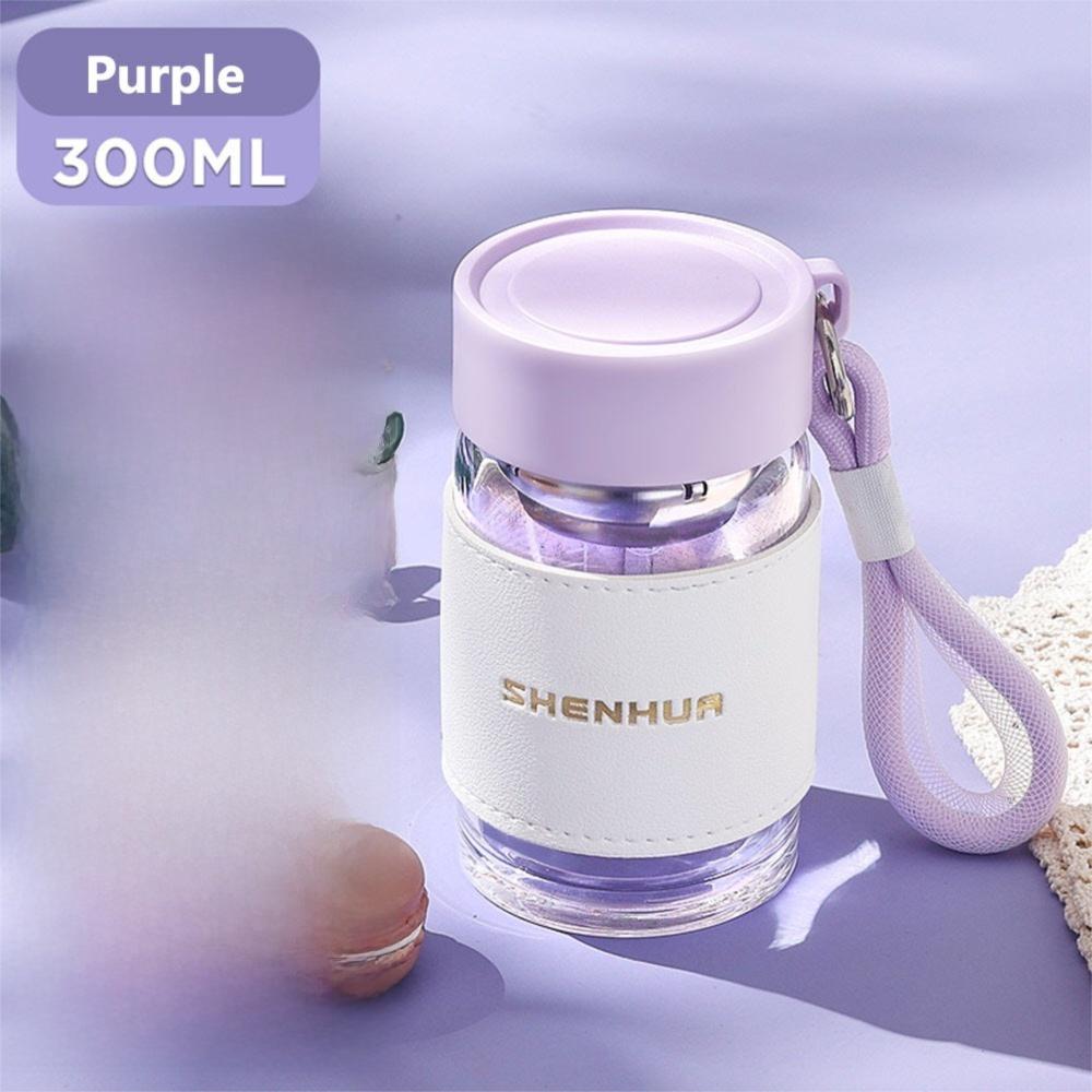 Neue 300ml Damen Glas Wasser Tasse Transparent Tragbar Tragbar Skala Frühstück Milch Tassen Große Kapazität Herren Teetasse