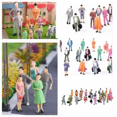 Scale Mixed Color Pose Passengers Character Model People Figures Plastic People Scale Model