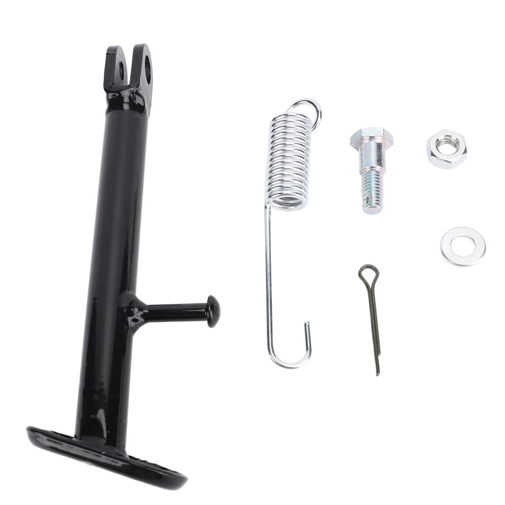 Motorcycle Kickstand 150mm Motorbike Parking Foot Side Support Stand with Spring Bracket for PW80