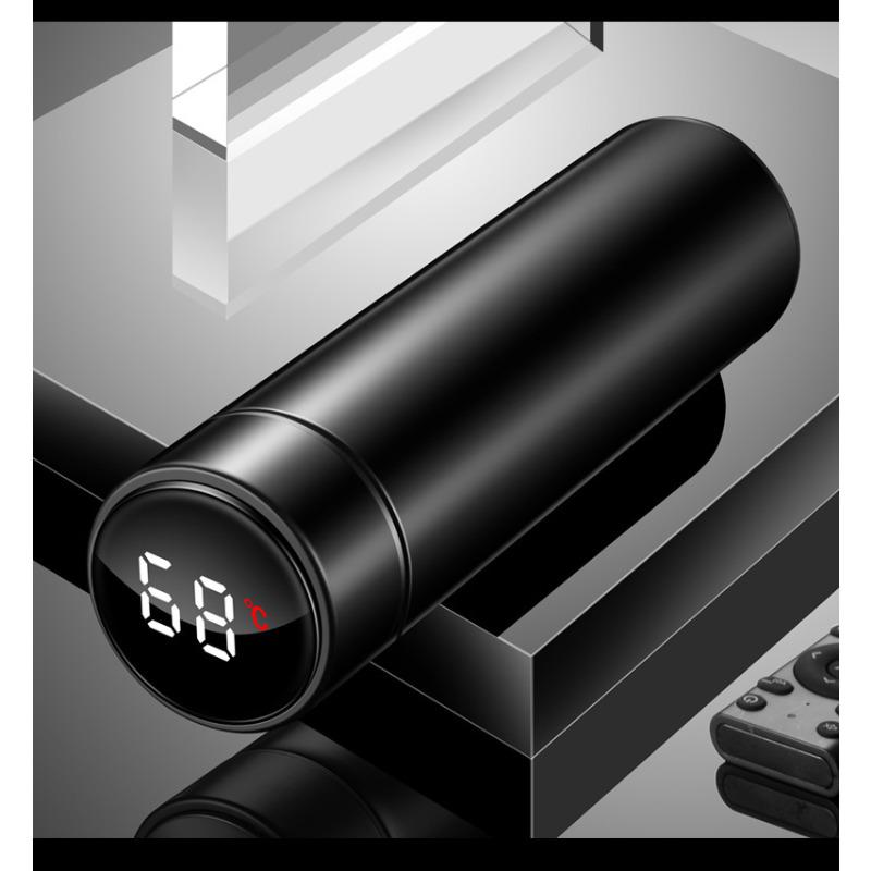 Chytrý izolační pohárek Dotykový teplotní displej Muži a ženy Kancelářský pohár 304 Nerezový pohárek na vodu Obchodní dárek