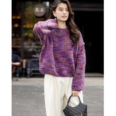 Maglione da Donna Mokana Casual Urbano Manica Lunga Fair Isle MKNJD3139