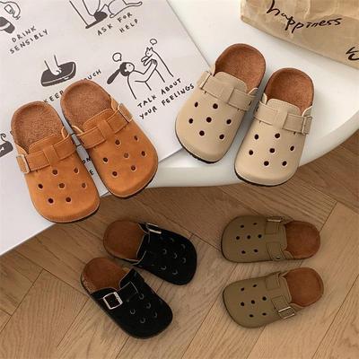 Sandali Birkenstock Retro per Bambini - Primavera/Estate Punta Chiusa Antiscivolo Casual Mezza Pantofola per Ragazzi e Ragazze