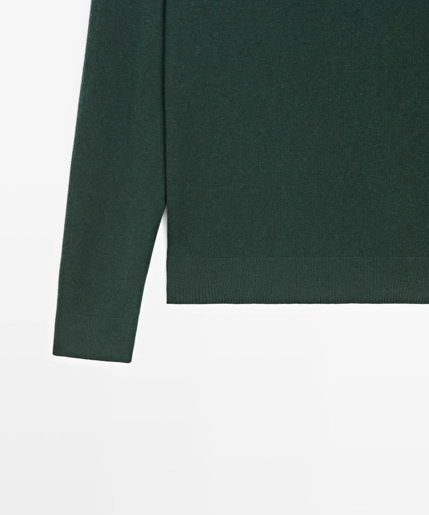 Masimodutti Wool Cotton Round Neck Knit Sweater
