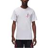 Jordan Floral Print Casual Crew Neck T-Shirt With Raglan Sleeves Men Tops White HF1180-100