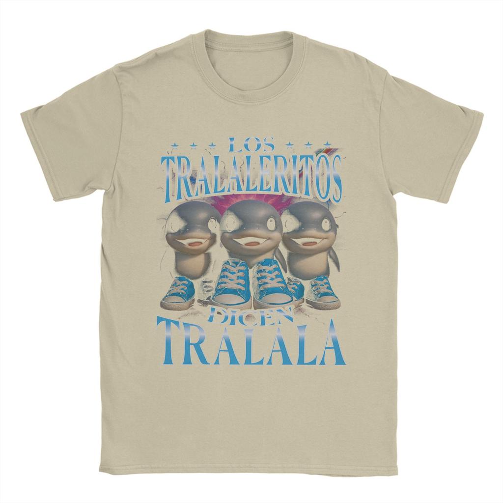 Herr Los Tralaleritos Säger Tralala Italiensk Hjärnröta Bootleg T-shirt Toppar Kortärmad Rundhalsad T-shirt