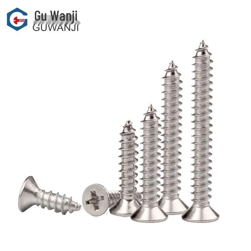 GUWANJI 304 Stainless Steel Phillips Flat Head Self-Tapping Screws