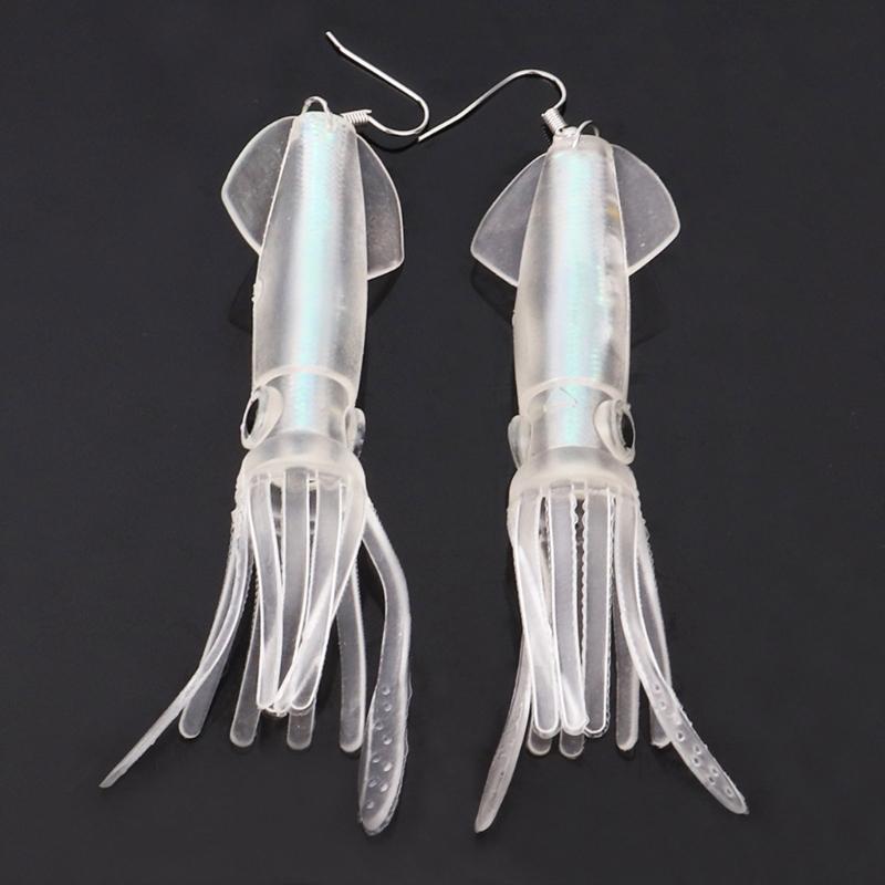 Simulation Squid Dangle Earrings Fashion Squid Earrings Simple Earrings Ear Jewelry Drop Earring ABS Texture