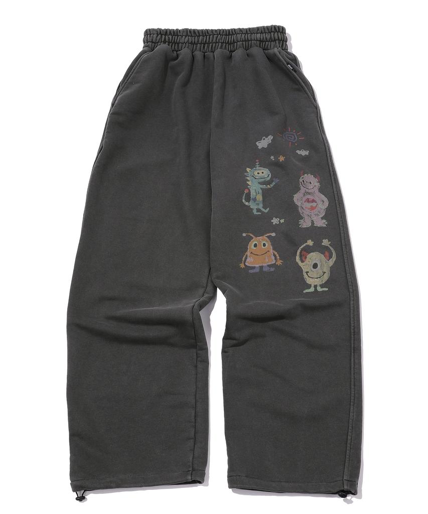 CPGN STUDIO Big Happy Day Pigment Sweatpants Smoke Black