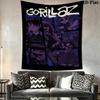 Gorillaz Wall Tapestry Aesthetic Wall Hanging Printed Fabric Blanket Decorative Tapestries for Bedroom Living Room Home Decor