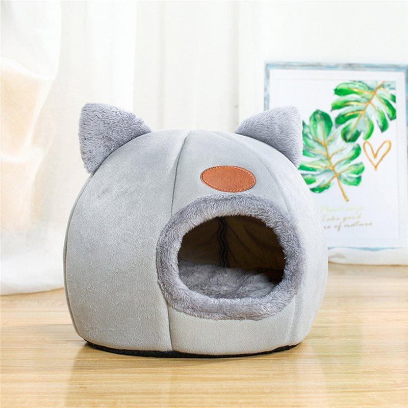SHGO-Cozy Tent For Cats Mat Basket Cave Sleep For Cat Bed Comfort In Winter Small Dog House Pets For Cat Nest Indoor
