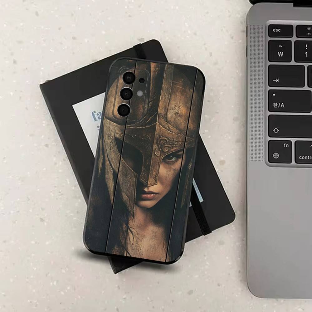 Greek Art Athena Mythology For Samsung Galaxy A53,31,52,72,41,22,73,32,71,Note,J7,8,9,5G Soft Black Silicone Phone Case