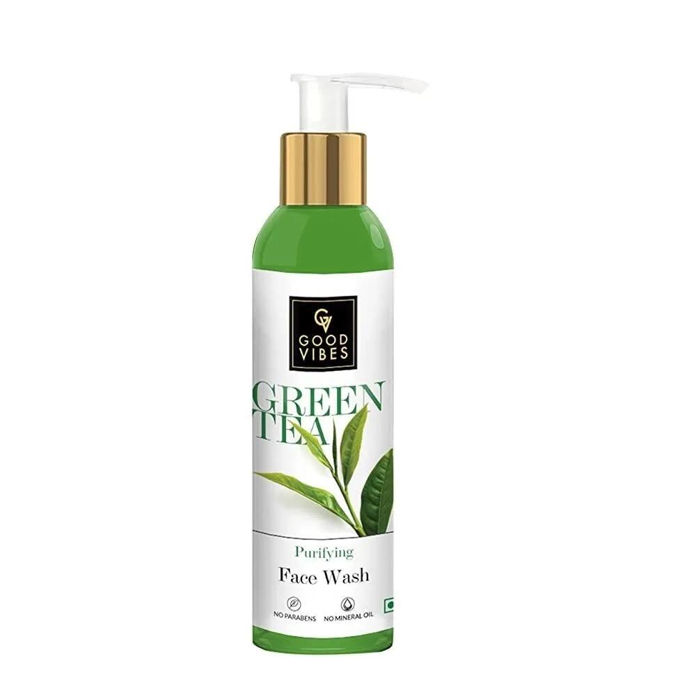 Good Vibes Green Tea Face Wash Anti-Skin Deep Cleansing 120ml