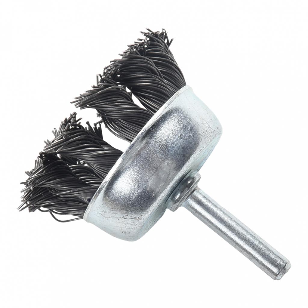 Metal Wire Wheel Cup Brush Crimped with /4" Shank For Die Grinder Drill